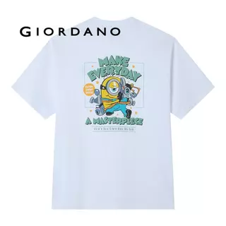 GIORDANO เสื้อยืดผู้ชาย Men's Sorona Relaxed Graphic Tee (Minions 3) 01096002