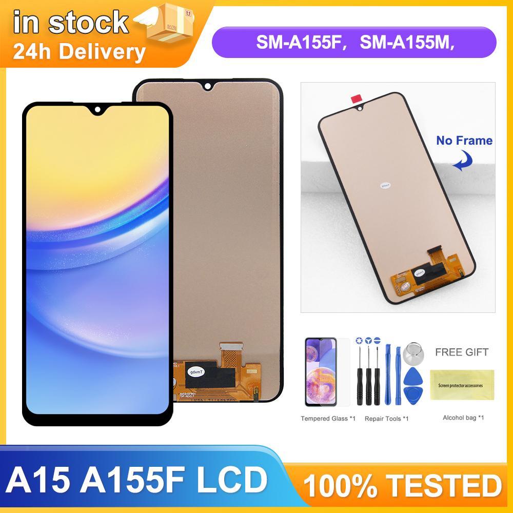 6.5 A15 จอแสดงผลสําหรับ Samsung Galaxy A15 A155F A155F/DSN A155M จอแสดงผล LCD Touch Screen Digitizer