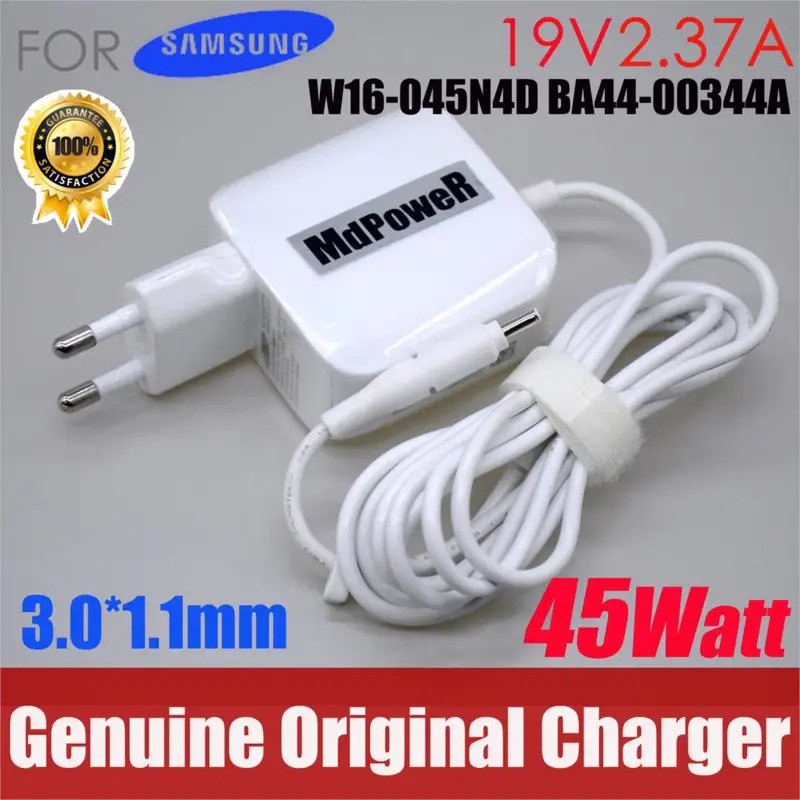 Original สําหรับ Samsung 19V 2.37A 45W 3.0*1.1 มม.แล็ปท็อปอะแดปเตอร์ AC NP900X3L 900X3N 900X5 900X4 