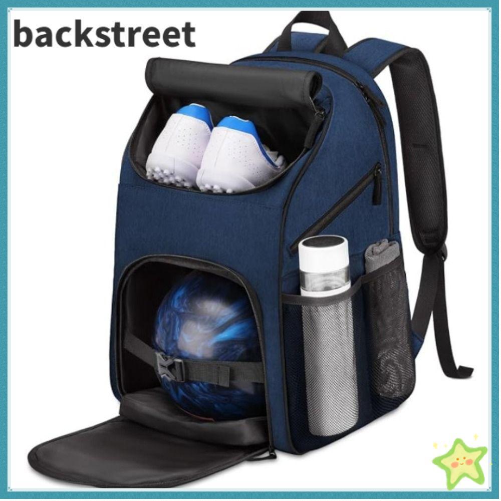 BACKSTAGEDV Bowling Backpack, with Shoes Compartment Multi-pocket Bowling Ball Bag, High Quality Lar