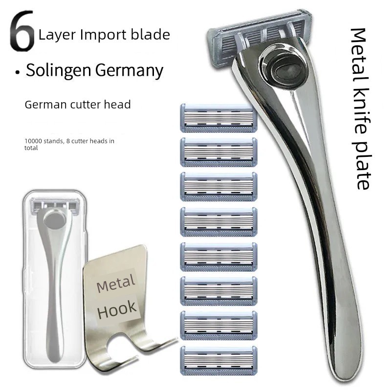 มีดโกน มีดโกนหนวด Apache/Apache ใบมีด 6 ชั้น Manual Razor Razor Manual Apache Blade นําเข้าจากเยอรมั