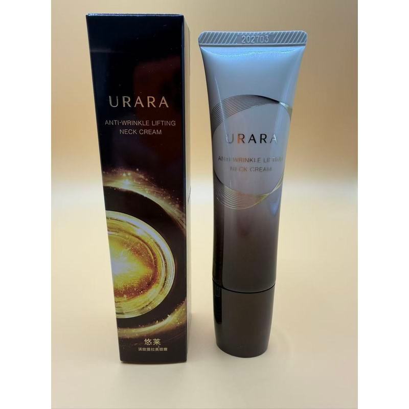 URARA URARA Light Wrinkle Lifting Neck Cream 50g มาพร้อมหัวนวดไม่สกปรกมือ Retinol Moisturizing Firmi