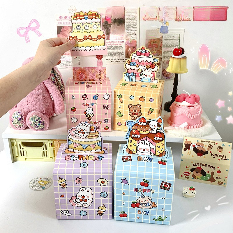 DIY SURPRISE BOX PULL MONEY BIRTHDAY GIFT BOX PULL MONEY AESTHETIC BUNNY BEAR