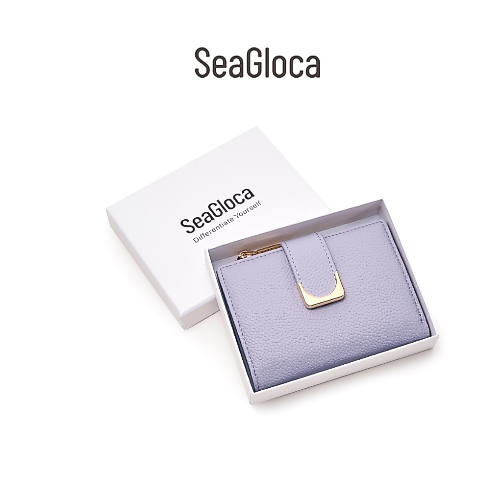 Seagloca ใหม่ กระเป๋าสตางค์ ใบสั้น หนัง PU พิมพ์ลายหมี สไตล์เกาหลี น้ําหนักเบา แฟชั่นสําหรับสตรี No 4557