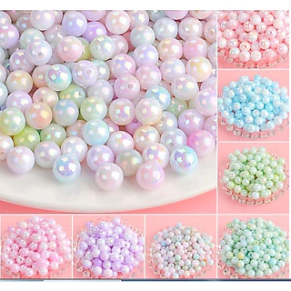 ลูกปัดทรงกลม แฮนด์เมด DIY สําหรับทําเครื่องประดับ