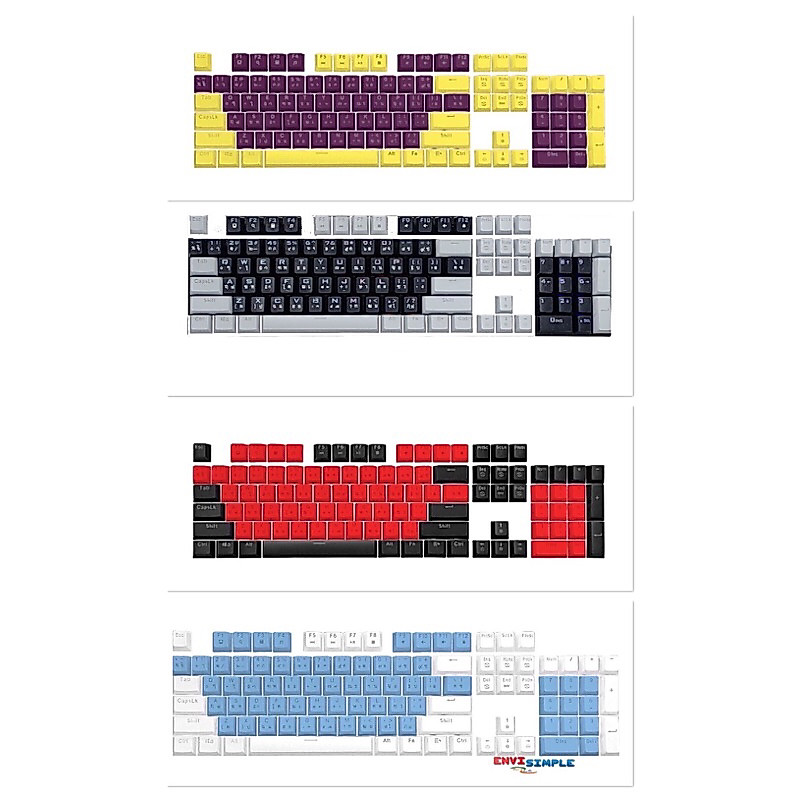 🛵มีส่งด่วน💨keycap /Doubleshot/ไฟลอด/104 ภาษาไทยปุ่ม