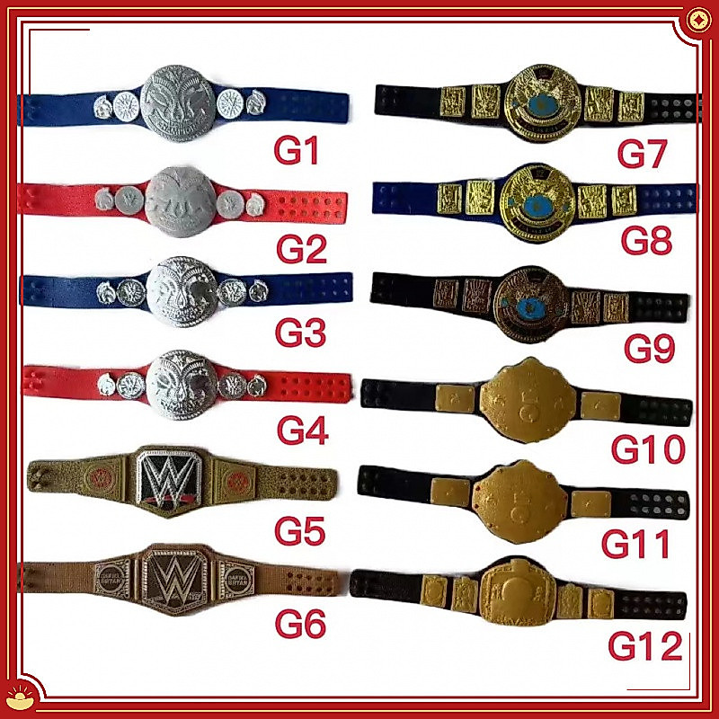 Wwe Wrestler Doll Belt 6-7 นิ ้ ว Wrestler Championship เข ็ มขัดอุปกรณ ์ เสริม