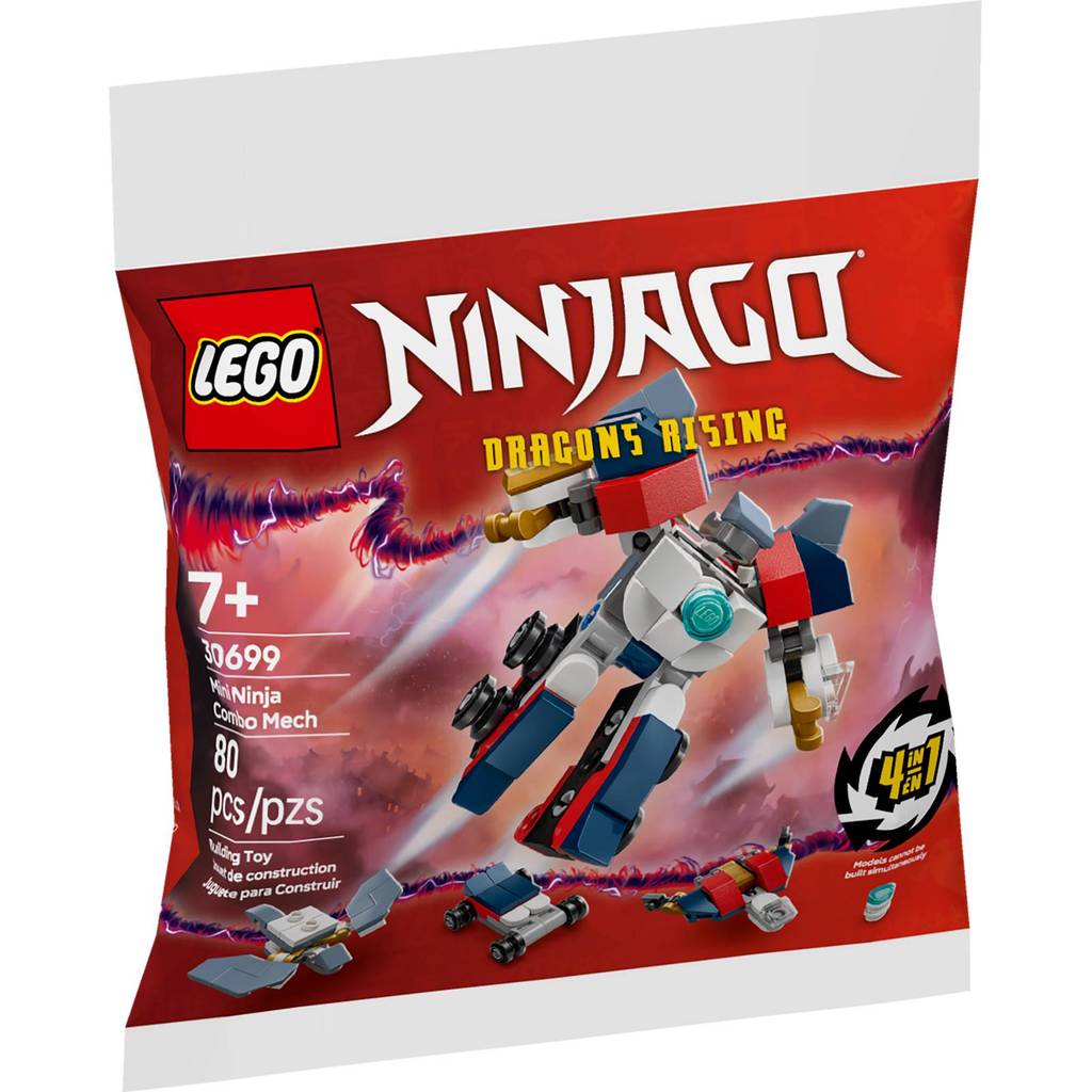 เลโก้ขนาดเล็ก mini lego เลโก้ราคาถูก LEGO LEGO LEGO Phantom Ninja 30699 Mini Ninja Combine Mecha Package สต็อกพร้อมใหม่เอี่ยม