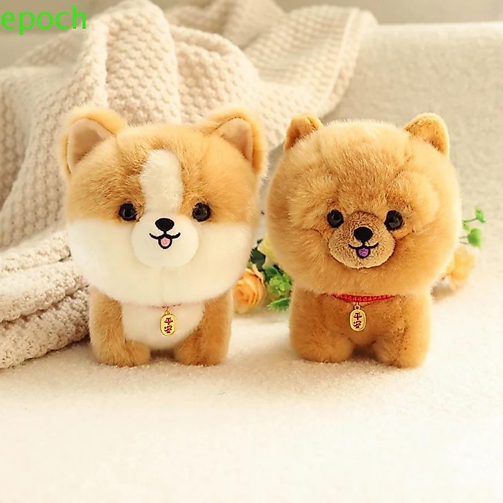Epoch Adorbale Furry Plush Corgi Dog, Shiba Inu Plush Fluffy Dog Plush Toy,สัตว์น่ารักตุ๊กตานุ่มตุ๊กตาปุยลูกสุนัขตกแต่งบ้าน