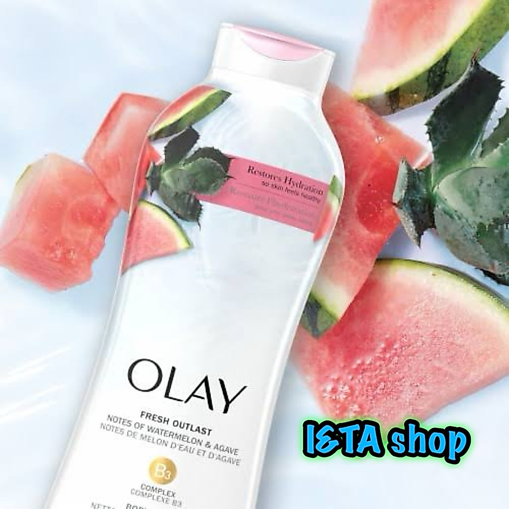 Olay Fresh Outlast Watermelon & Agave Body Wash 650 ml