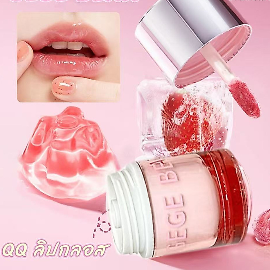 ลิปกลอส ลิปสติก เคลือบริมฝีปาก ลิปกลอสเจลลี่ Mirror Lip Glaze ให้ความชุ่มชื้น กันน้ำ ติดทนนาน