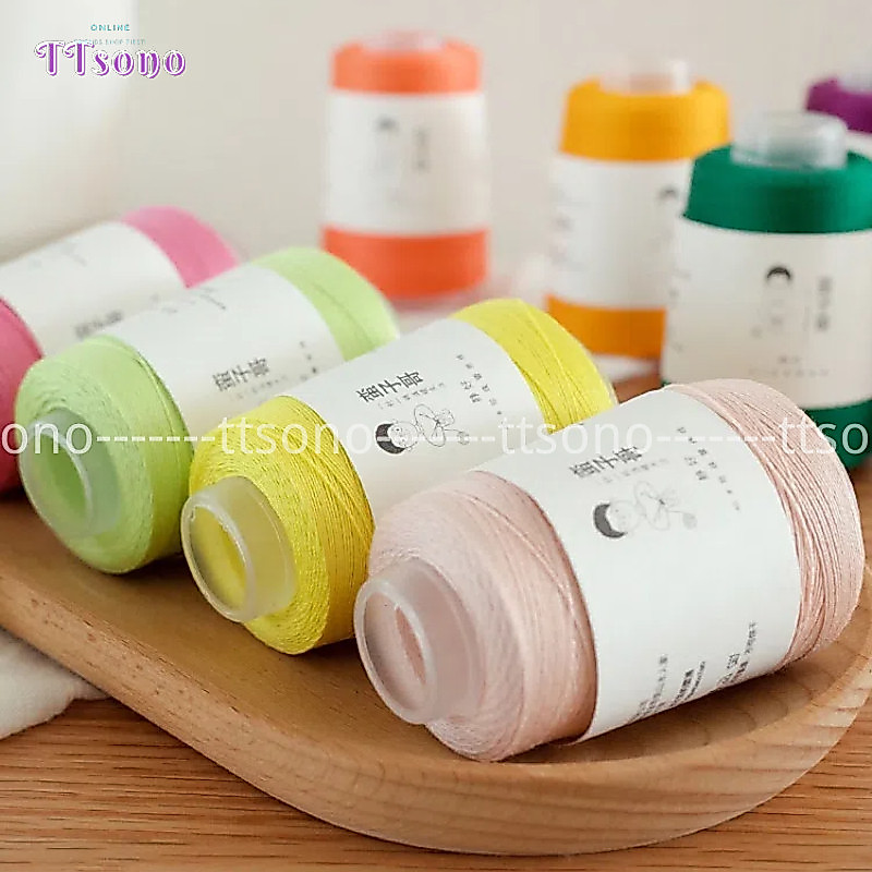 🌻41สี🌻 #40 LACE YARN ไหมถักโครเชต์ ด้ายฝ้าย 100% ด้ายเย็บปักถักร้อยที่ทําด้วยมือด้ายโครเชต์ด้ายบาง