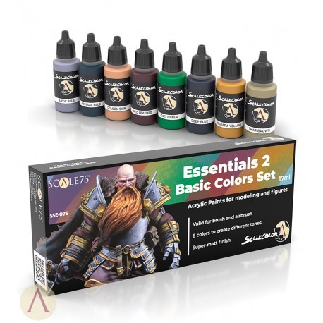 (Scale75) ESSENTIALS 2 ACRYLICS PAINTS สีอะคริลิค
