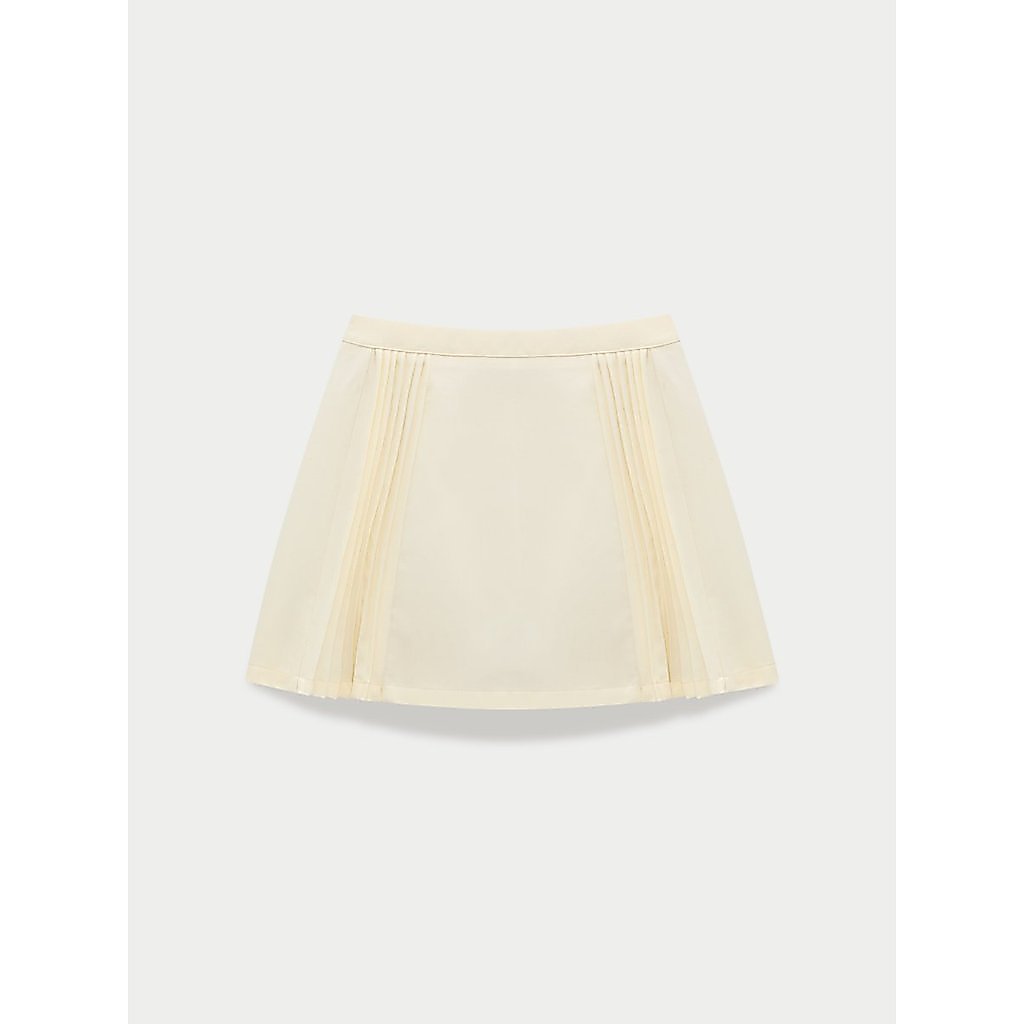 [Pomelo] กระโปรงสั้นแต่งพลีท / Pleated Mini Skirt