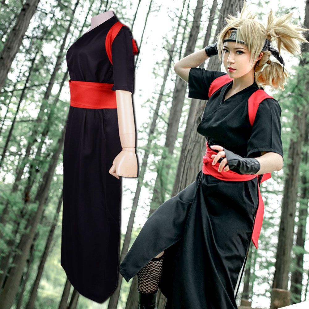 [cos Clothing] cos เสื้อผ้า Sa Shinobura Temari สีดําชุดกิโมโน Yukata ทรายเงาประสิทธิภาพเสื้อผ้าคอสเ