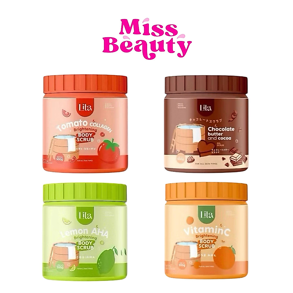 (กระปุก) Lita Brightening Body Scrub ลิต้า ไบร์ทเทนนิ่ง บอดี้ สครับ 500 กรัม