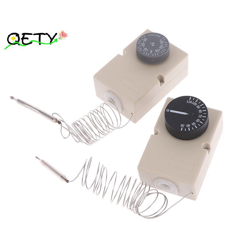 [qetyellow] สําหรับอุปกรณ์ไฟฟ้าลูกบิดอุณหภูมิสวิตช์เชิงกล Capillary Thermostat 50-300C 0-60C 0-50C 0