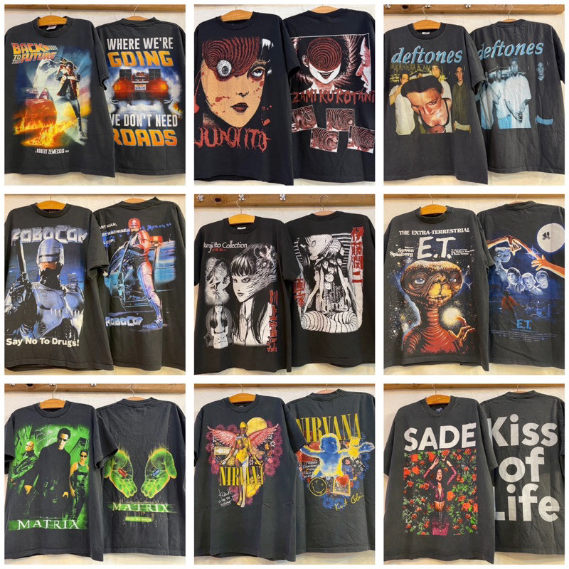 COD (จัดส่งในกรุงเทพฯ) เสื้อวง เสื้อผ้าฟอก เสื้อวินเทจ