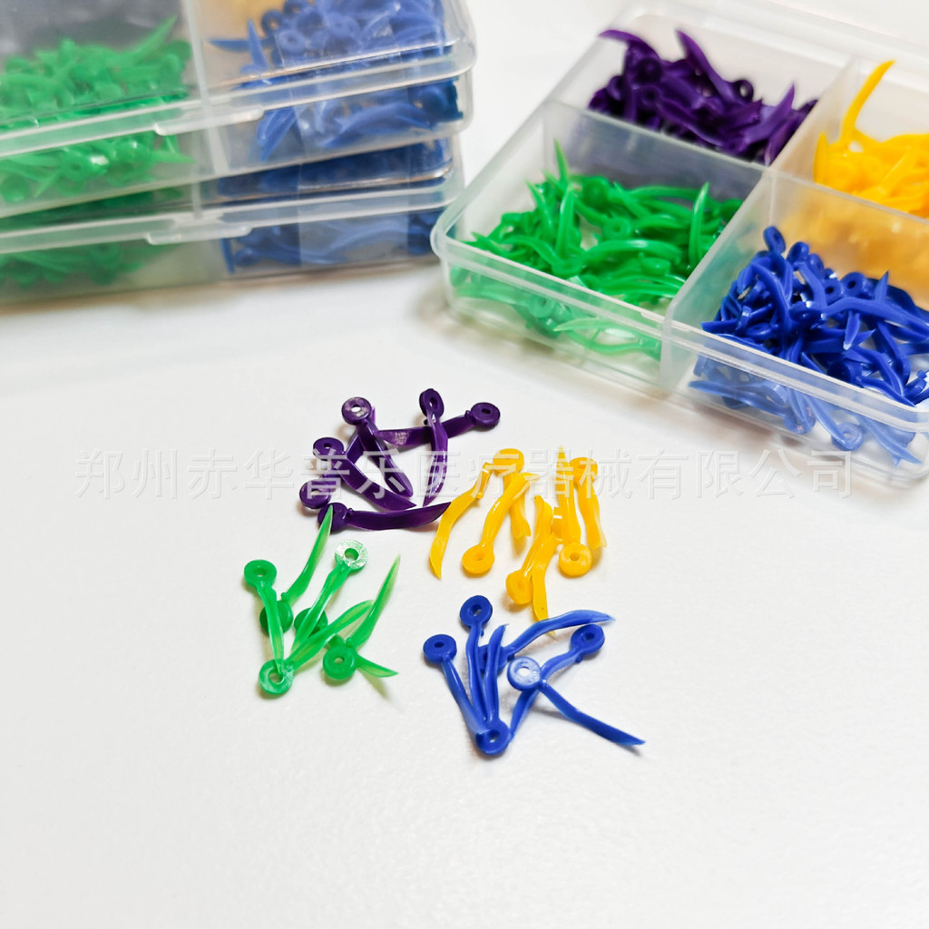 Dental Gap Wedge Interdental Wedge ชุดพลาสติก Interdental Wedge เครื่องมือเสริม Wedge 200 ชิ้นต่อกล่
