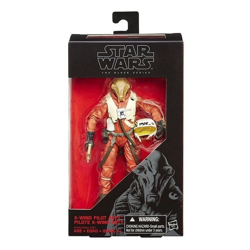 พร้อมสต็อก Hasbro Star Wars Asty X-Wing Pilot Black Series 20 ซม.Action Figure ตกแต่ง