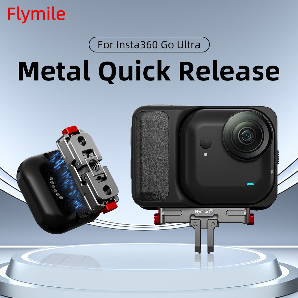 สําหรับ Insta360 Go Ultra กล้องกีฬาแม่เหล็ก quick release ฐานอะแดปเตอร์โลหะวงเล็บอุปกรณ์เสริมขยาย