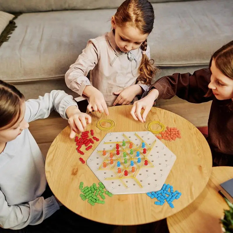 Chain Triangle Chess Game เกมหมากรุกไม้ เกมกระดานกลยุทธ์ & Interactive Brain Teaser Chain Chess Desk