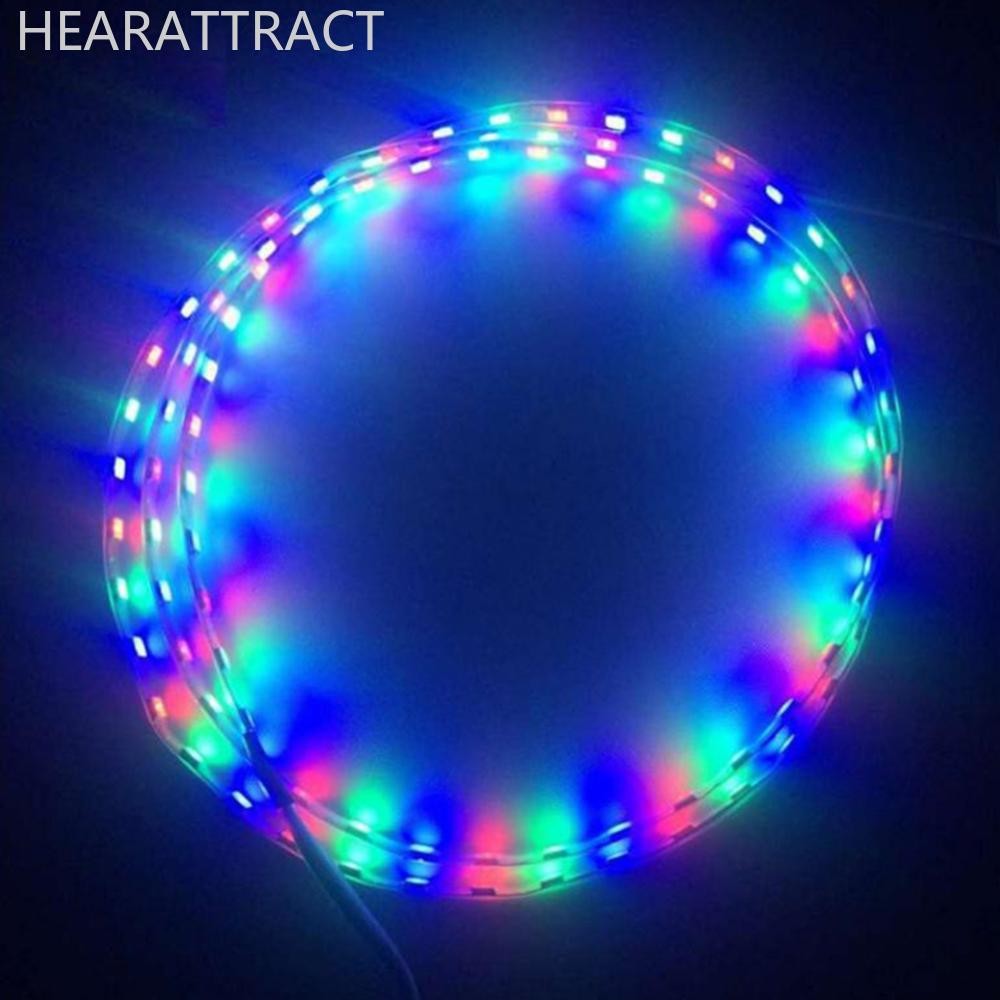 HEARATTRACT 1 PC 45 ซม.LED Strip Light SMD 3528 เทปยืดหยุ่นเชือก Stripe Ray เทปโคมไฟภายในรถบรรยากาศไ