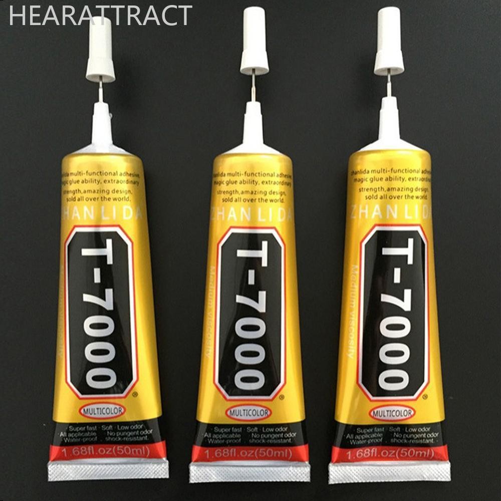 HEARATTRACT T7000 สีดํา Contact โทรศัพท์มือถือแท็บเล็ตซ่อมกาว Zhanlida Strong t-7000 กาว 15ML 50ML 1