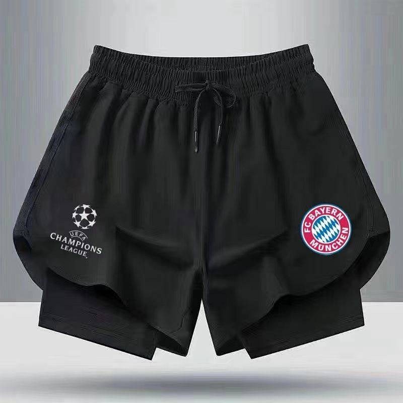 2324 Sports Football Shorts Men's American Summer Fake Two-Piece Double-Layer Quick-Drying Breathabl
