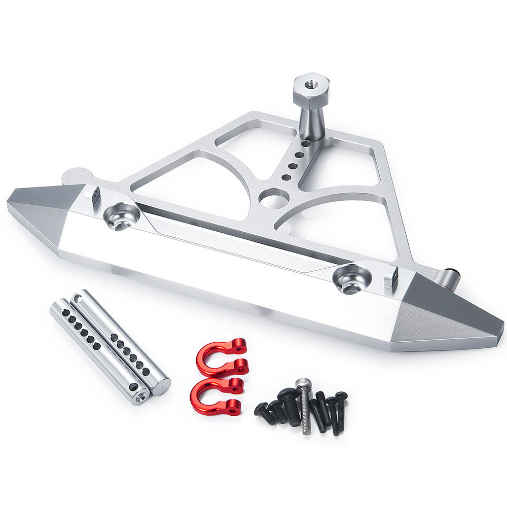 กันชนหน้าตีนตะขาบ RC ขนาด 1/10 | ชิ้นส่วนป้องกันการชนกันของโลหะที่ได้รับการอัพเกรดสําหรับ Axial SCX1