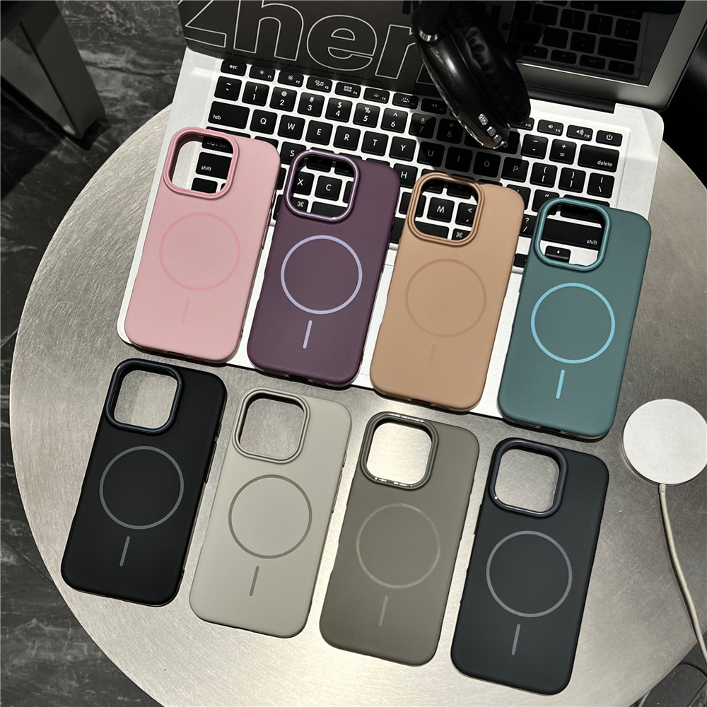 เคสโทรศัพท์สําหรับ Iphone Xs Max XR 7 8 Plus Se2 Se3 12 Mini 13 Mini Magnetic Skin Feel Casing Ultra-thin และ Lightweight Cover