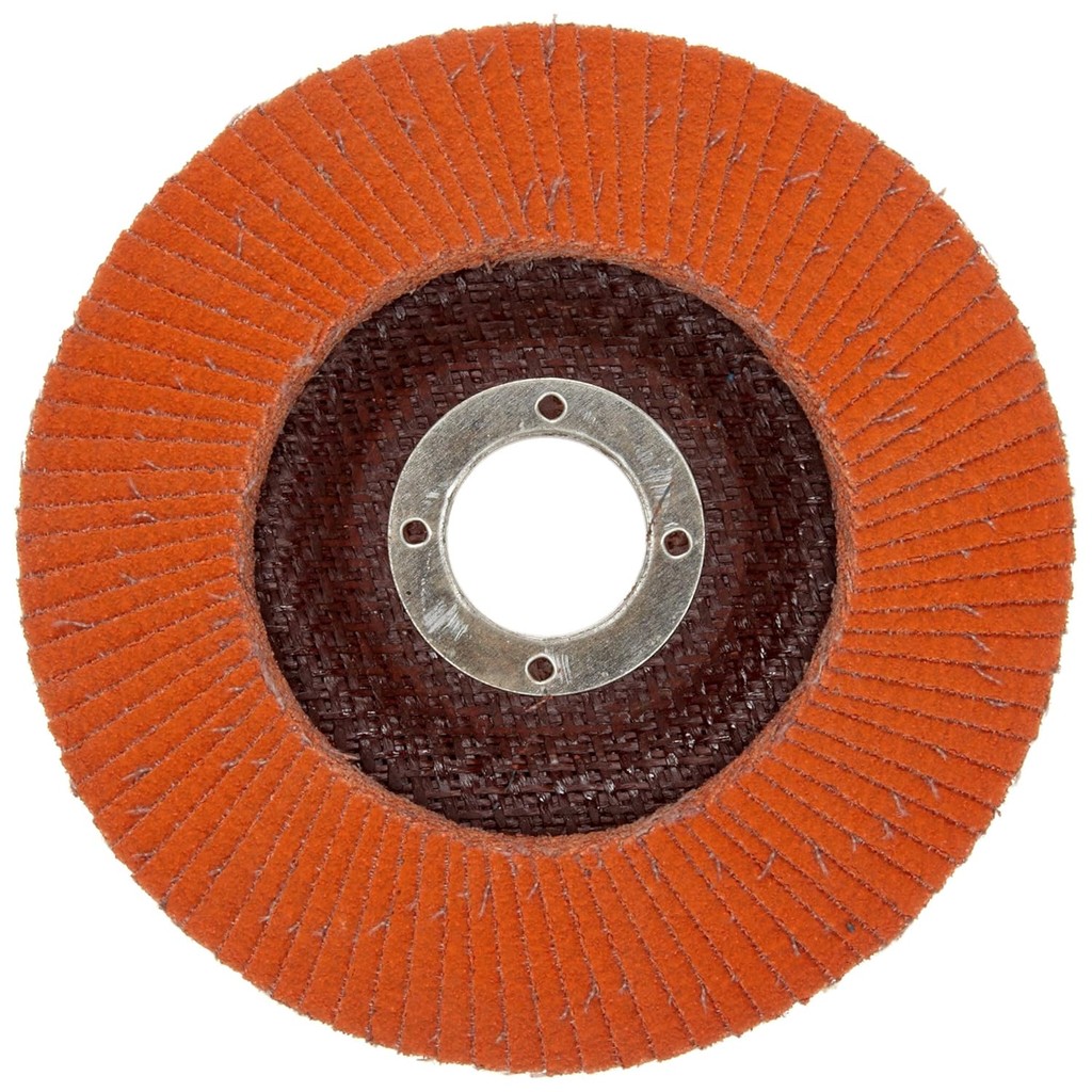 Norton Blaze R980P แผ่นพนังขัด ประเภท 27 รูกลม ซ้อนพลาสติก เซรามิคอลูมิเนียมออกไซด์ 5" Dia., 60 กรวด