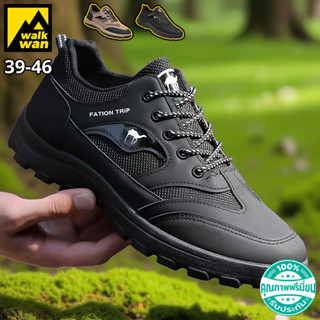 Walkwan รองเท้าเดินป่าแบบยุทธวิธี พื้นเตี้ย ผ้าระบายอากาศได้…