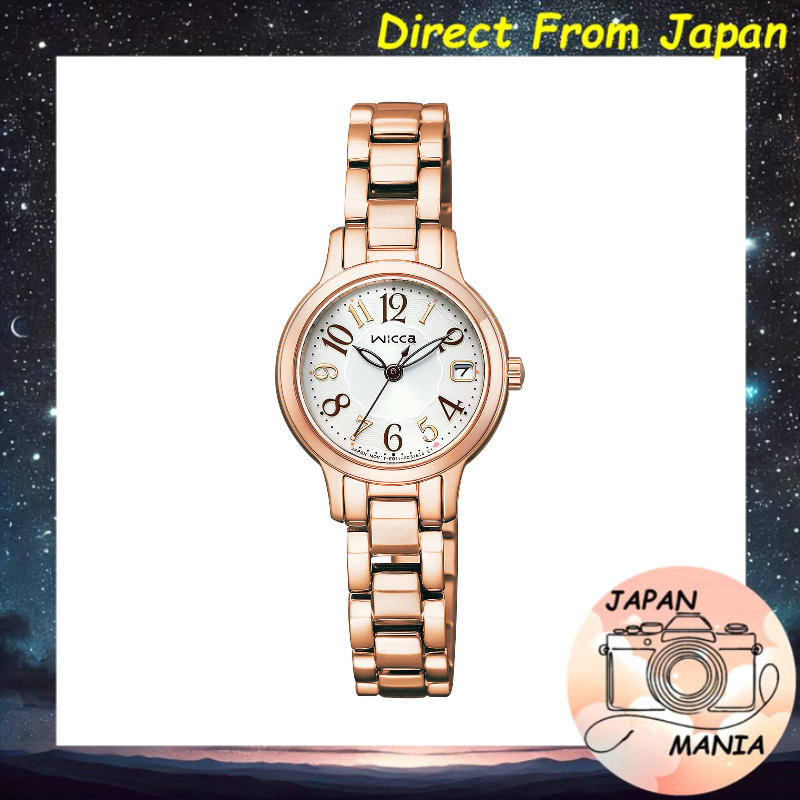 【Direct From Japan】[Citizen] นาฬิกาข้อมือ Wicca Solar Tech กันน้ำ เรียบง่าย อนาล็อก ตัวเลขชัดเจน มีเ