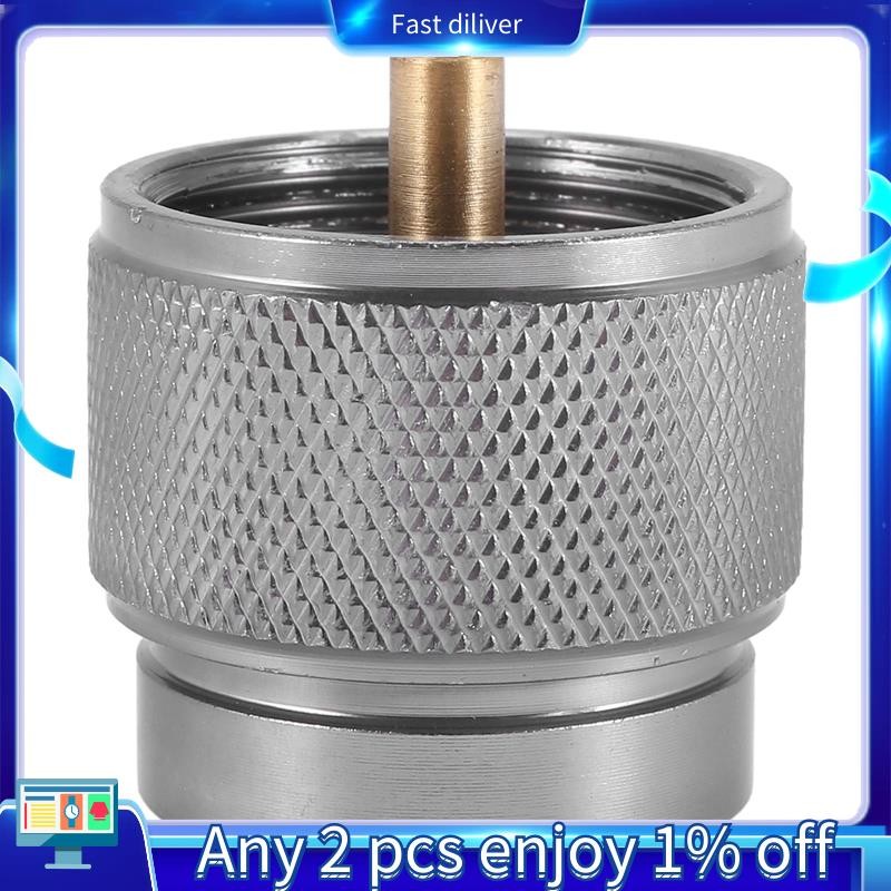 เตาอะแดปเตอร์ camping สำหรับถังโพรเพนขนาดเล็ก อินพุตและวาล์ว Lindal EN417 ใช้งานได้กับกระบอก LPG