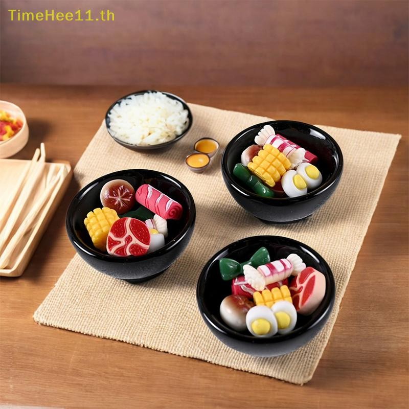 TimeHee 8 ชิ้น/เซ็ต Dollhouse Miniature หม้อโลหะหม้อซุปหม้อร้อนตุ๊กตา House ห้องครัวเฟอร์นิเจอร์เครื่องครัวกระทะอาหารของเล่นตกแต่ง TH