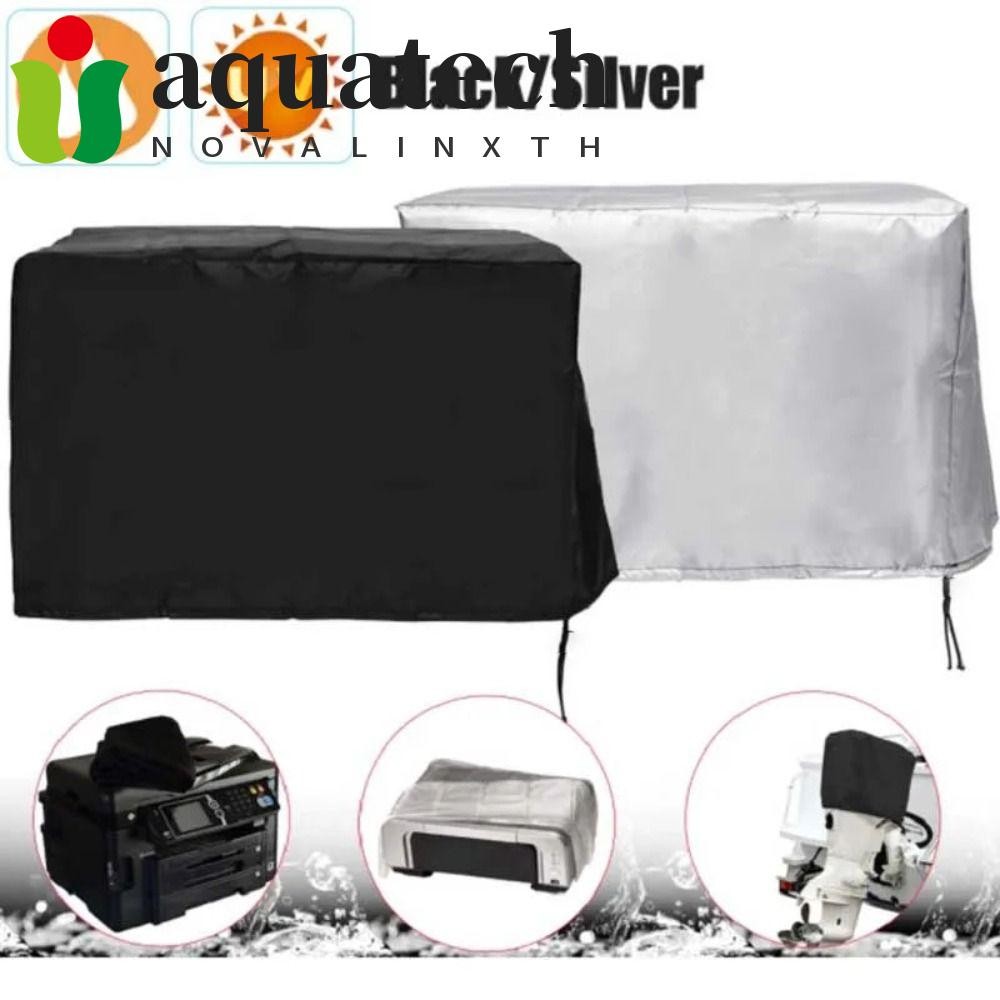 ผ้าป้องกันเครื่องพิมพ์ AQUATECH, กระเป๋าเก็บของ UV Protection Office Printer Dust Cover, ทนทานกันฝุ่นสีดํา/เงิน 6 ขนาด 3D ผ้าคลุมเครื่องพิมพ์ในครัวเรือน