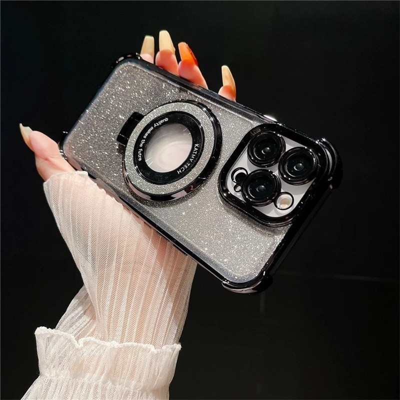 เคส โทรศัพท์ โปร่งใส แบบแม่เหล็ก สําหรับ Realme 14 5G C63 C61 C53 C51 Note50 Note60 Note60X 052