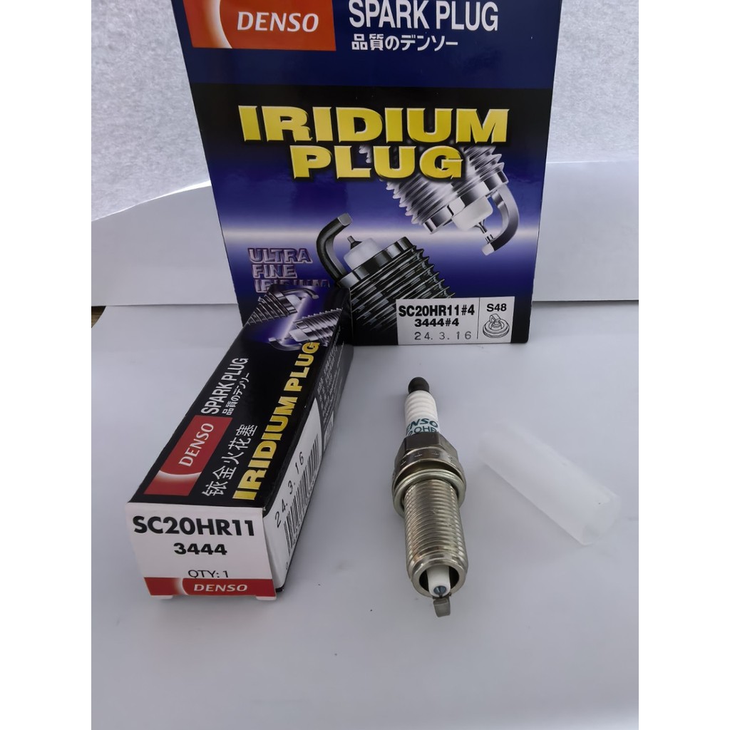 แพ็คเกจไฟฟ้าใหม่เอี่ยม หัวเทียน DENSO Iridium รุ่น SC20HR11 แพ็คเกจ 4 ชิ้น สินค้าของแท้ดั้งเดิมพร้อม