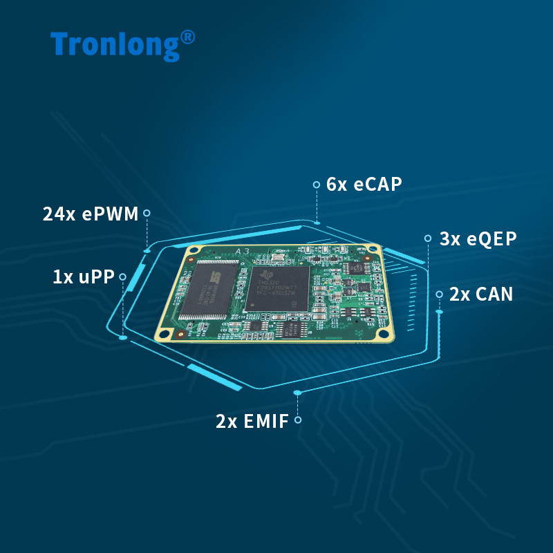 Chuanglong F2837x อุตสาหกรรม Core Board TI TMS320F28377/79 C2000 C28x DSP PWM