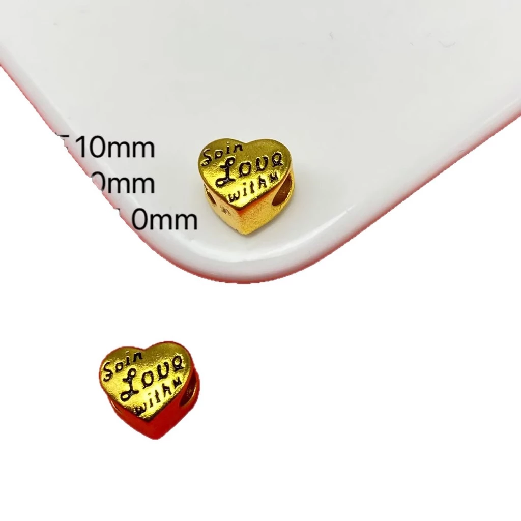 Tattoo Square Bead Love Barrel Bead DIY Jewelry Accessories thumbnail 10