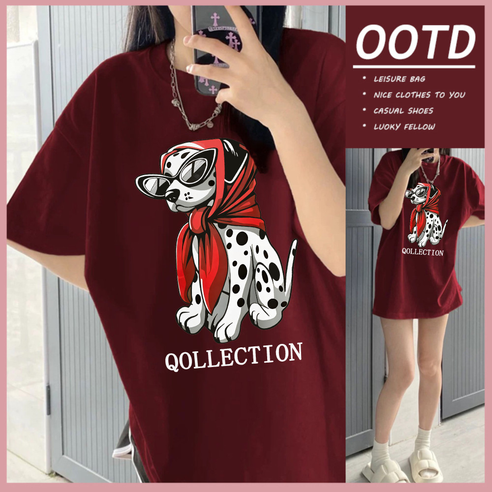 (จัดส่งตลอด 24 ชั่วโมง) FACAI ʕ•͡-•ʔ เสื้อสีฟอก เสื้อน่ารัก สื้อยืด oversize รูปแบบถนน โคตรนุ่ม ลาย 