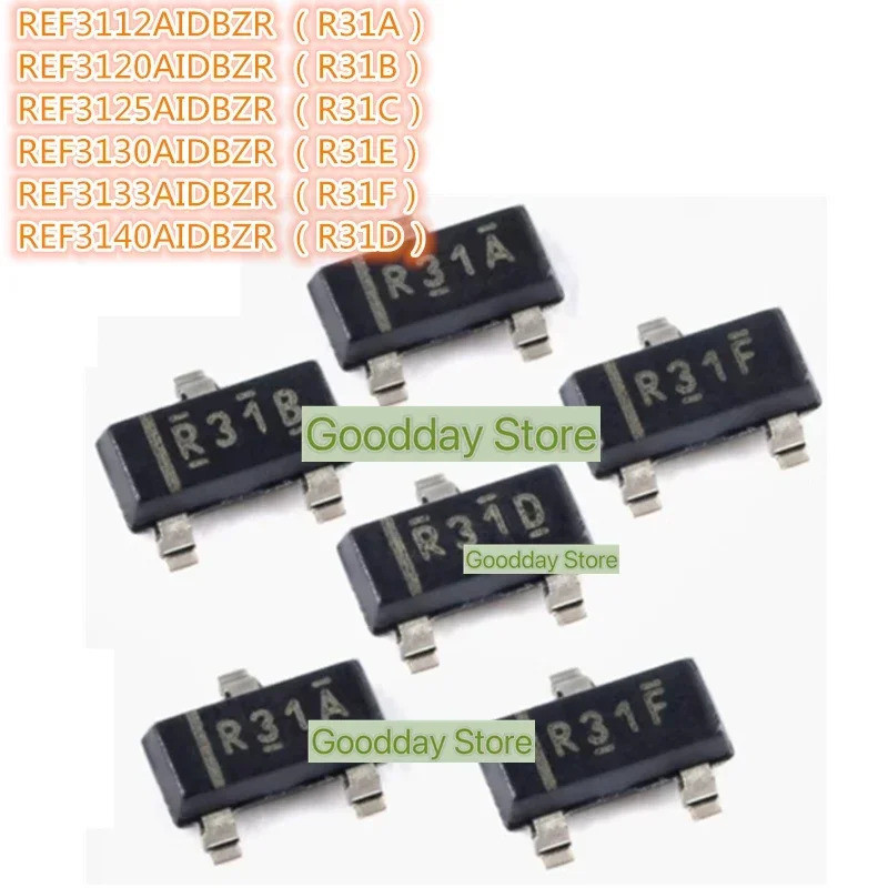 1-5PCS REF3112AIDBZR REF3120AIDBZR REF3125AIDBZR REF3130AIDBZR REF3133AIDBZR REF3140BZR SMT23 แรงดัน