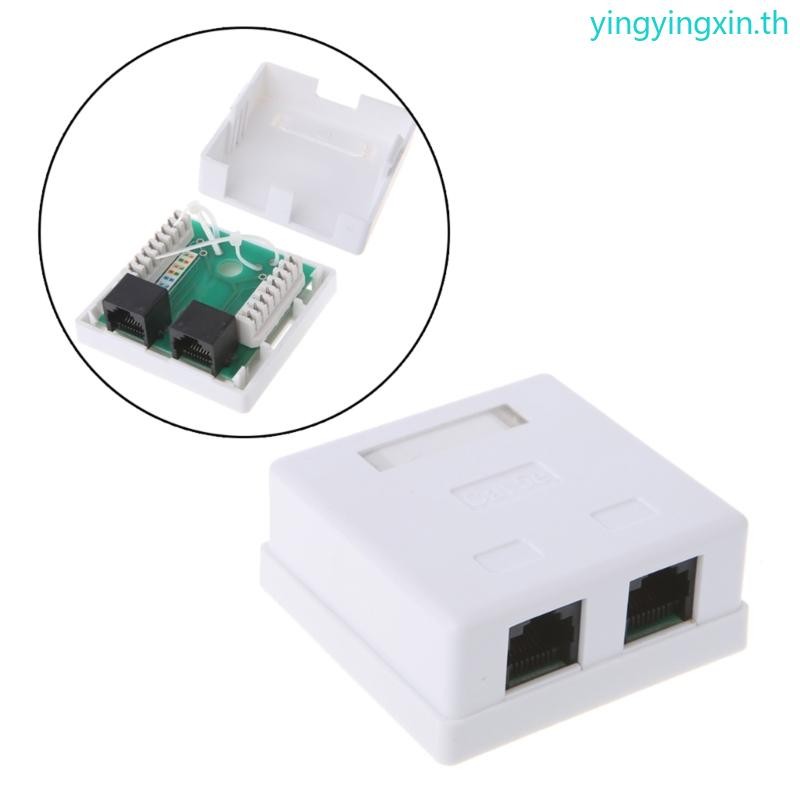 YIN Ethernet Wall Plate Keystone Jack Wall Plate RJ45 Keystone Coupler ใส่หญิง Cat5e Keystone แจ็ค