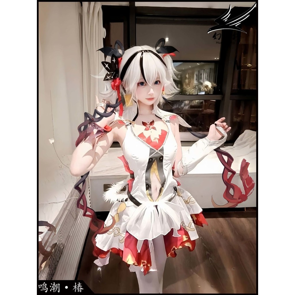 【พร้อมส่ง】wuthering waves Cosplay Wig figure anime ชุดคอสเพลย์ cartethyia changli Cartethyia คอสเพลย