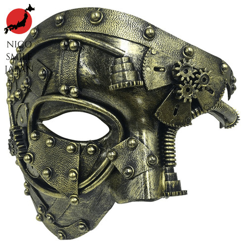 ENN LLC หน้ากากเวนิส โอเปร่าเฮาส์ ปีศาจแห่งโอเปร่า โอเปร่า ไซบอร์ก สตีมพังค์ หน้ากาก คอสเพลย์ การแต่