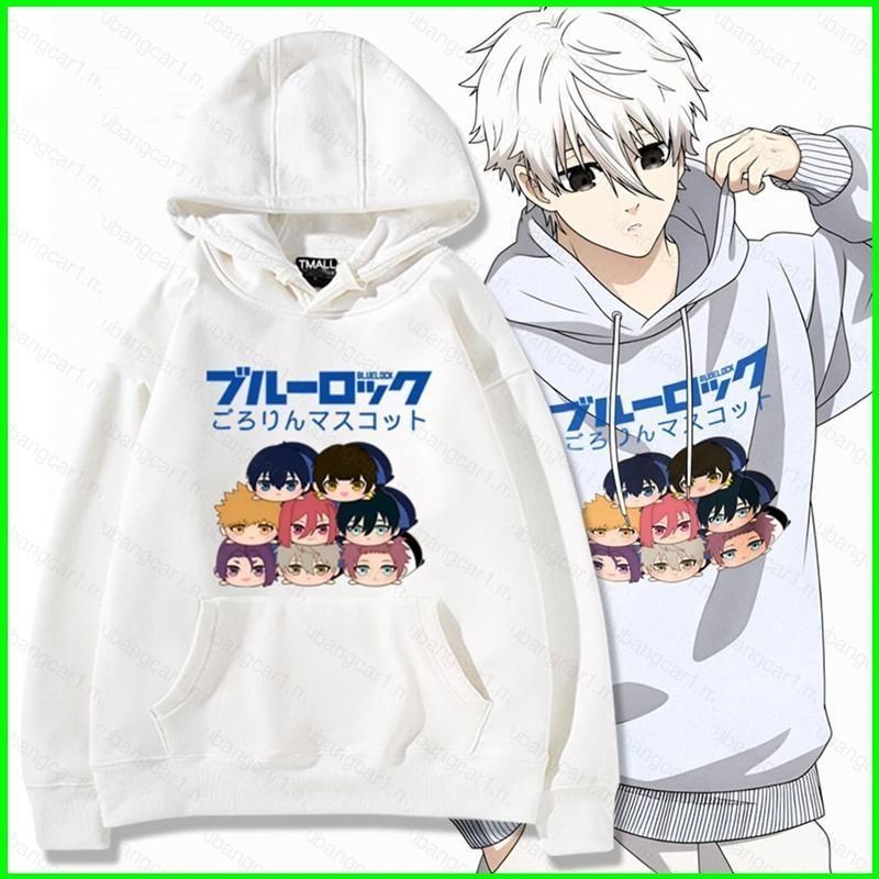 เสื้อกันหนาวผ้าฝ้าย Blue Lock Nagi Sishiro Chigiri Hyoma Bachira Meguru Hoodie Anime Sweatshirt Unis
