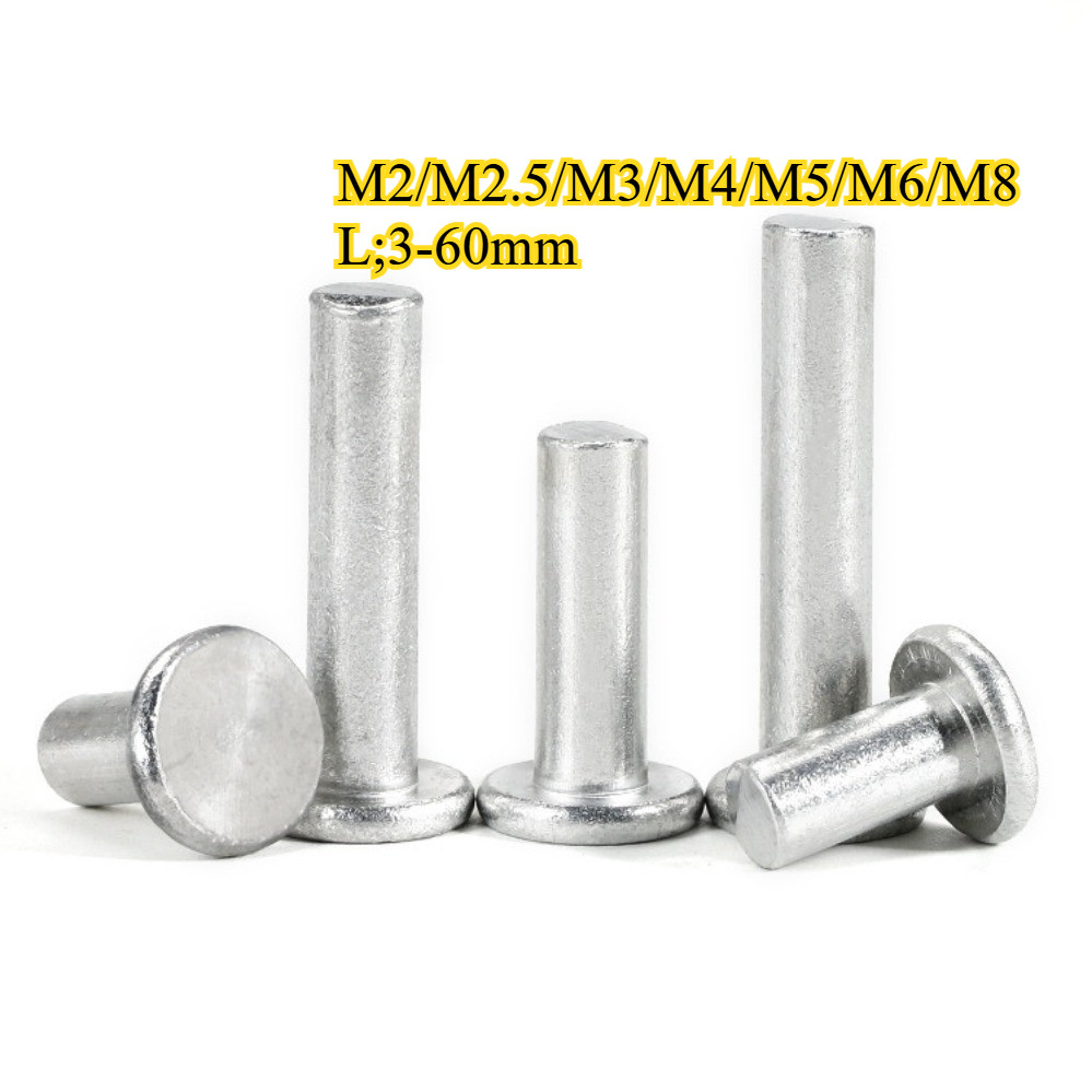 304 หมุดแบนสแตนเลส M2/M2.5/M3/M4/M5/M6/M8 (lrd-v)