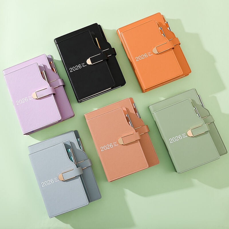 Agenda 2026 Planner เครื่องเขียน A6 A5 โน้ตบุ๊คและ Journal Canalendar Notepad ไดอารี่ Sketchbook หมายเหตุหนังสือ - รูปที่ 2