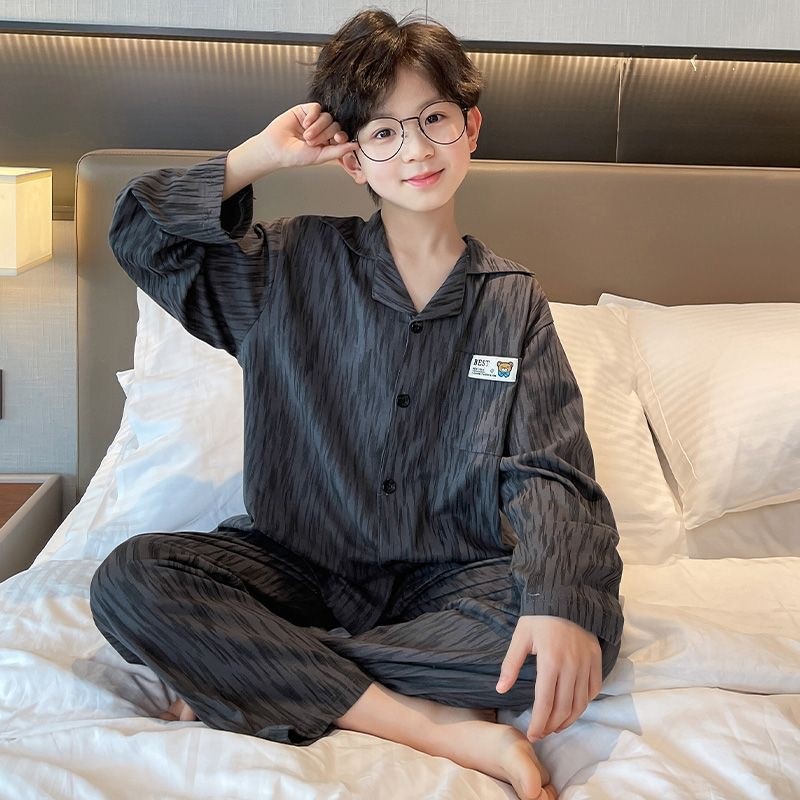 ชุดนอนเด็กไม่จำกัดเพศ พร้อมคาร์ดิแกนแขนยาว สไตล์สองชิ้น เหมาะสำหรับทารกและเด็กโต - รูปที่ 2